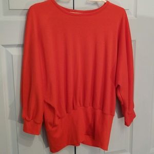 Retro 80s baggy midriff sweatshirt